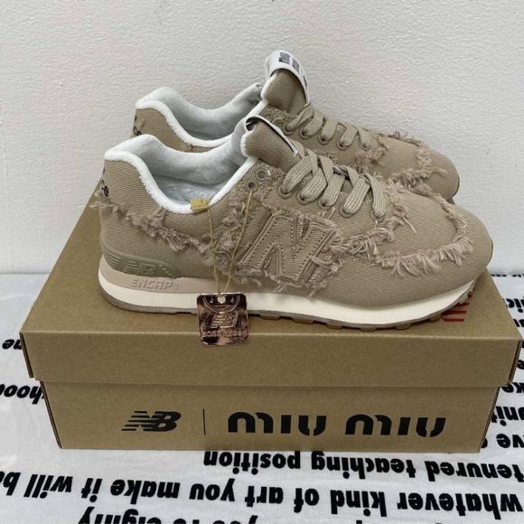 Miu Miu x New Balance 574 Denim Sneakers main image 6
